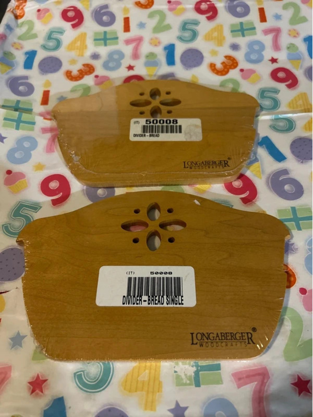 2 new longaberger bread dividers